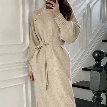 Donna - Vestito dalla vestibilità rilassata - Fronte bottoni