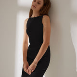 Sofia™ | Abito midi plissettato con perline