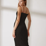 Sofia™ | Abito midi plissettato con perline