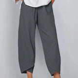 Pantaloni estivi cropped chic da donna – Pantaloni leggeri ed eleganti