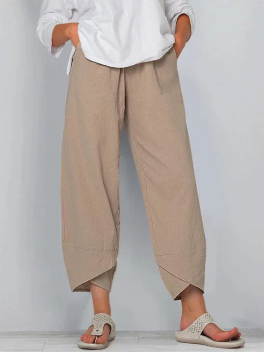 Pantaloni estivi cropped chic da donna – Pantaloni leggeri ed eleganti