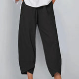 Pantaloni estivi cropped chic da donna – Pantaloni leggeri ed eleganti
