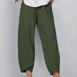 Pantaloni estivi cropped chic da donna – Pantaloni leggeri ed eleganti