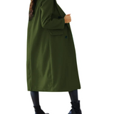 Trench lungo aderente da donna - Elegante e confortevole autunno inverno