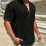 Varel | Camicia estiva elegante con colletto alto