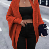 Gilet Donna Oversize in Maglia – Stile Casual Morbido da Sovrapporre