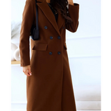 Trench lungo aderente da donna - Elegante e confortevole autunno inverno