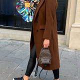 Trench lungo aderente da donna - Elegante e confortevole autunno inverno
