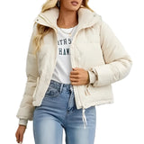 Donna - Giacca Puffer - Calda zip a collo alto