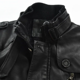 Isabella™ | Giacca biker in pelle con lunghezza lunga