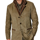 Elena™ | Giacca in cotone lavato con colletto scamosciato