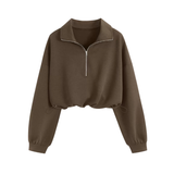Maglione Slim Fit da Donna – Casual con Zip per Uso Quotidiano