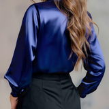 Blusa Donna Sottile – Con Maniche Lunghe, Adatta per Lavoro e Uso Quotidiano
