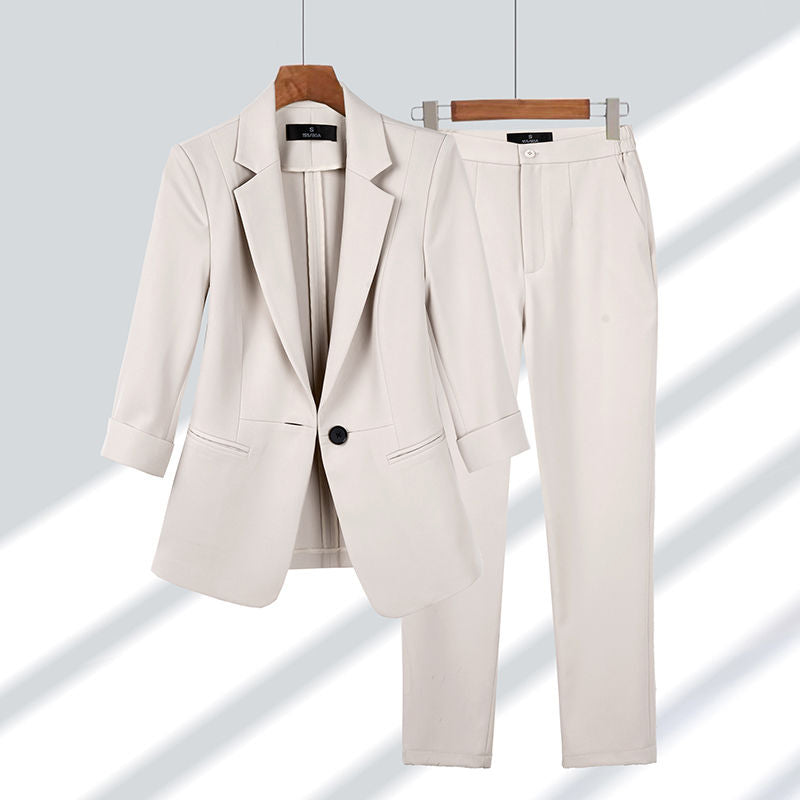Set Donna Sottile – Inclusivo di Giacca e Pantaloni, Adatto per Lavoro e Occasioni Formali