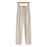 Varel | Pantaloni slim in lino