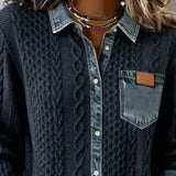 Blusa Slim Fit da Donna – Con Bottoni, Adatta per Uso Casual e Lavorativo