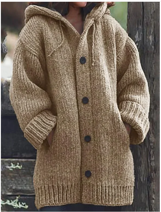 Gilet Oversized da Donna con Cappuccio – Adatto per Uso Casual e Autunnale