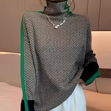 Donna - Maglione dolcevita lavorato a maglia