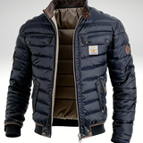 Livia™ | Piumino blu scuro con trapuntatura fine