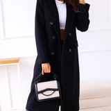 Trench lungo aderente da donna - Elegante e confortevole autunno inverno