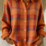 Ludovica™ | Cardigan a quadri in maglia morbida