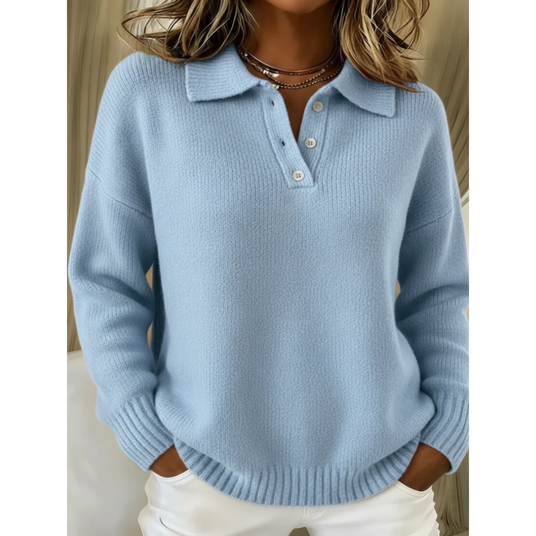 Marta™ | Maglione polo in maglia morbida