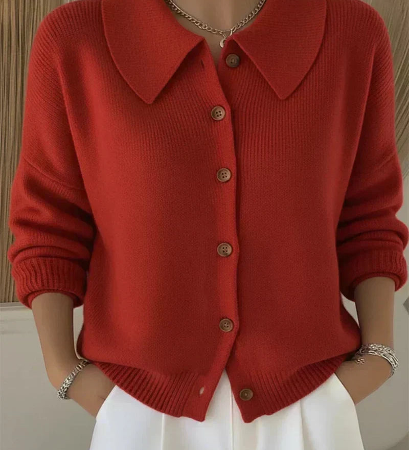 Patrizia™ | Cardigan con collo a camicia