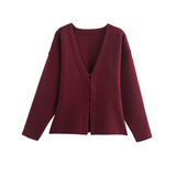 Cardigan Sagomato da Donna – Casual per Primavera e Autunno, con Bottoni e Zip