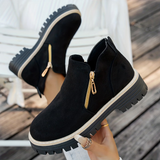 Federica™ | Stivaletto con doppia zip dorata