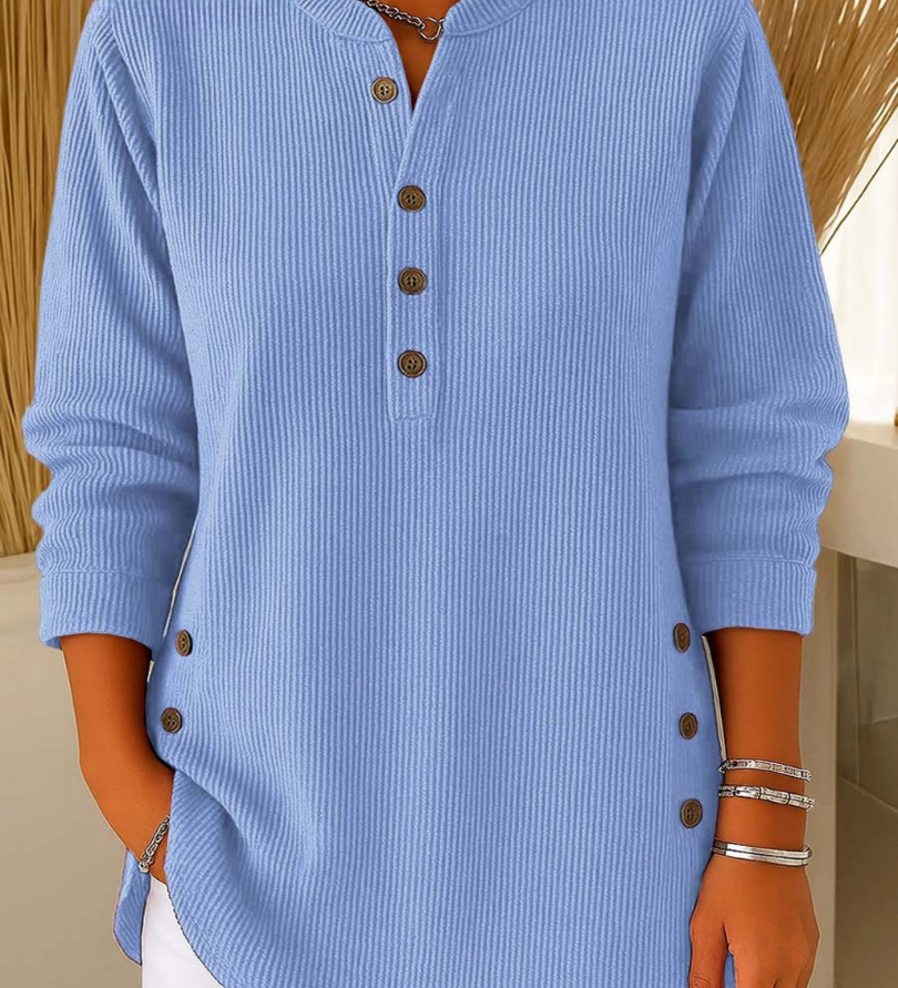 Carlotta™ | Tunica henley in maglia morbida