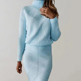 Donna - Set due pezzi slim - Maglia a coste