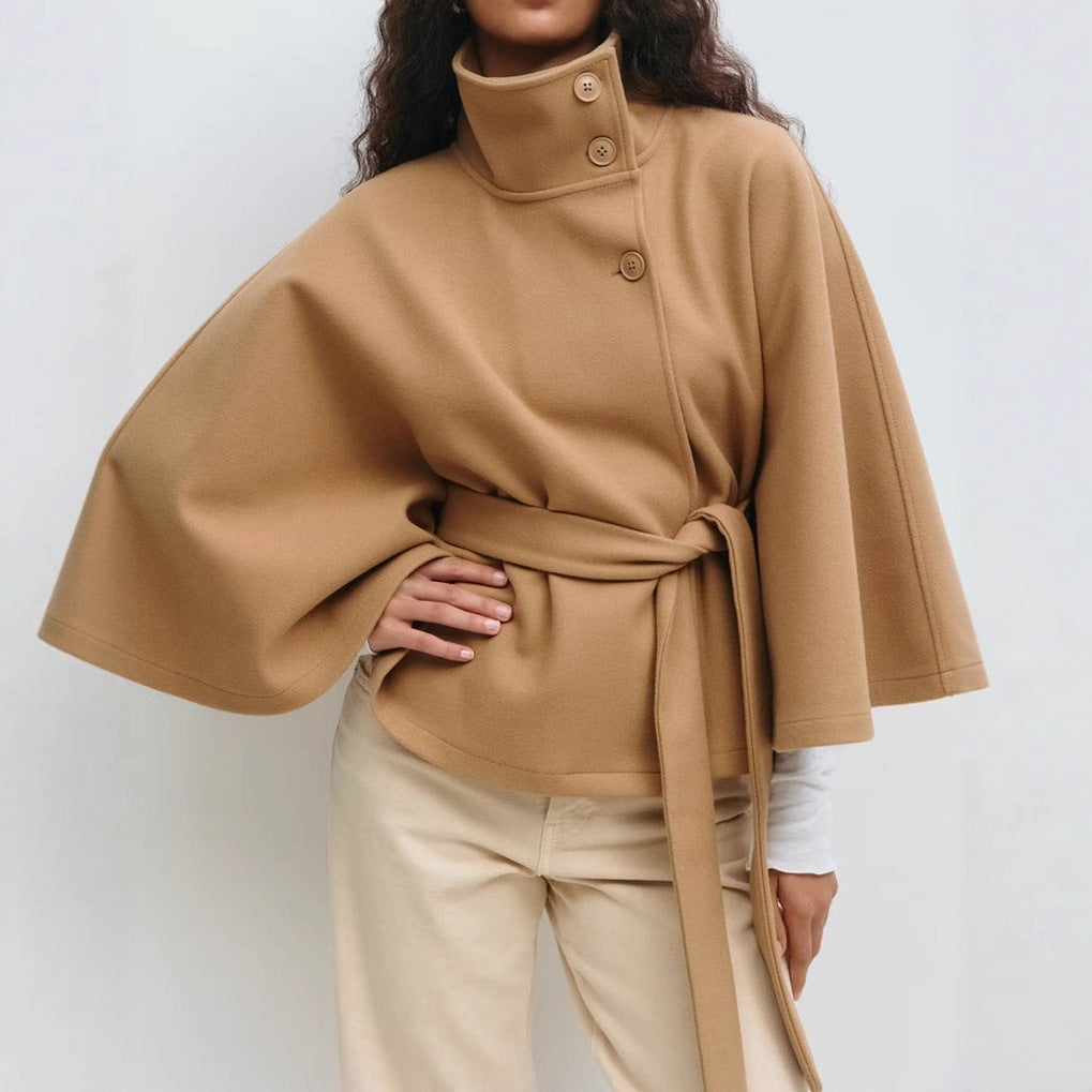 Donna - Giacca elegante fluida con cintura
