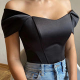 Blusa Donna Scollo Off-Shoulder – Casual per Primavera e Estate