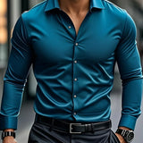 Varel | Camicia elegante a maniche lunghe con bottoni