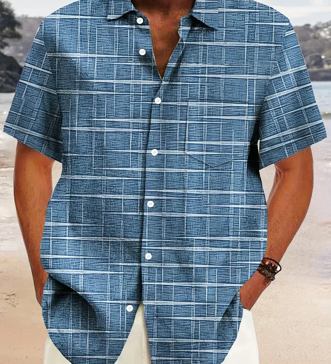 Varel | Camicia elegante a righe e quadri