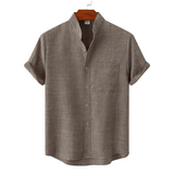 Varel | Camicia in cotone unita con bottoni