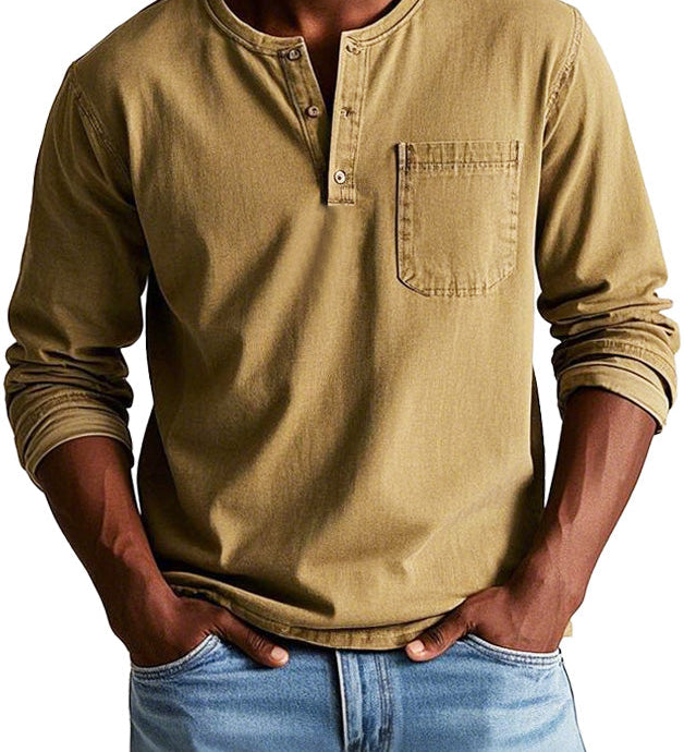 Varel | Camicia Vintage a Maniche Lunghe