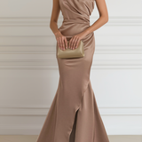 Abito A-Linea Donna – Adatto per Occasioni Festive, Con Una Spalla e Senza Chiusura