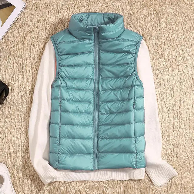 Gilet Slim Fit da Donna – Leggero, Adatto per Primavera e Autunno