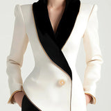 Blazer Femminile Scollo Sottile – Design Asimmetrico, Adatto per Lavoro e Uso Casual