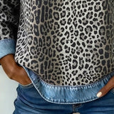 Maglione da donna con stampa leopardata | Morbido e confortevole