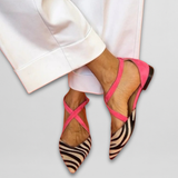 Livia™ | Ballerina con cinturino rigato