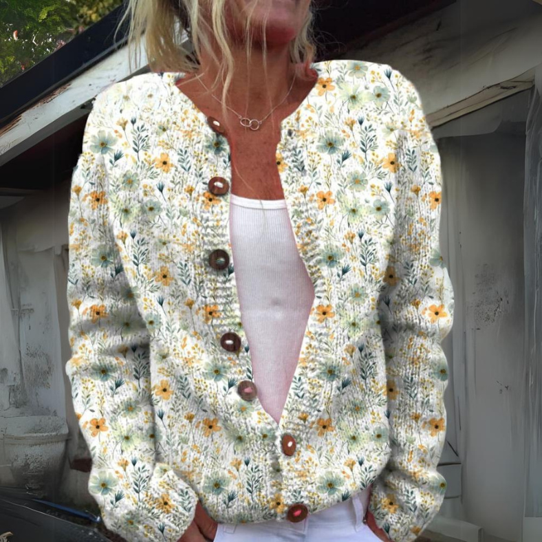 Cardigan Oversized Donna – Con Bottoni, Adatto per Primavera e Autunno