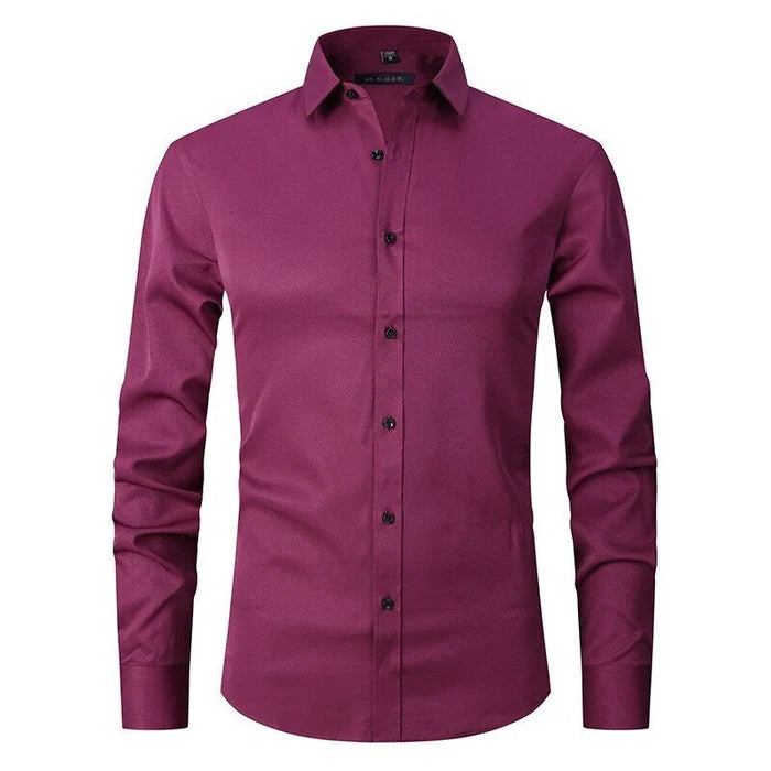 Camicia Slim Fit da Uomo – Antifreddo, Adatta per Lavoro e Uso Quotidiano