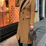 Trench lungo aderente da donna - Elegante e confortevole autunno inverno