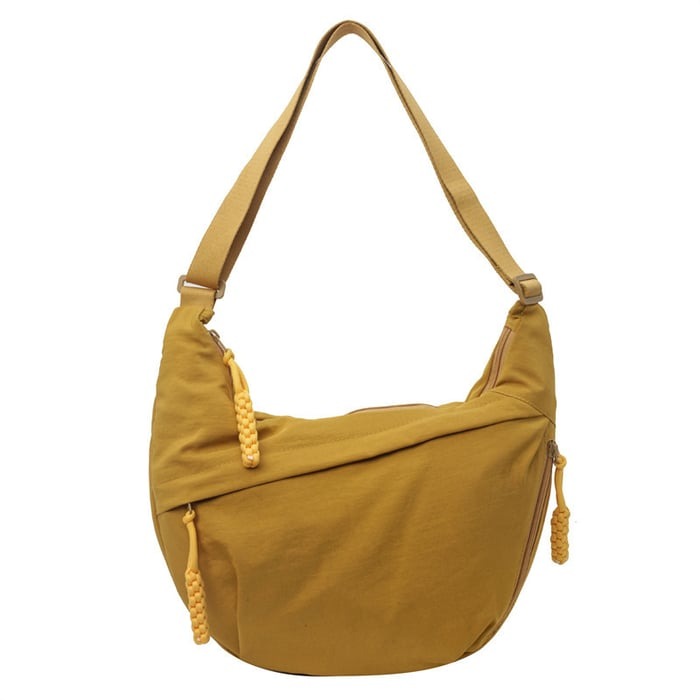 Alessia™ | Borsa a spalla in nylon con tasche zip