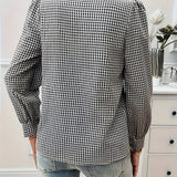 Blusa Femminile Sottile – Con Fiocco, Adatta per Lavoro e Uso Quotidiano