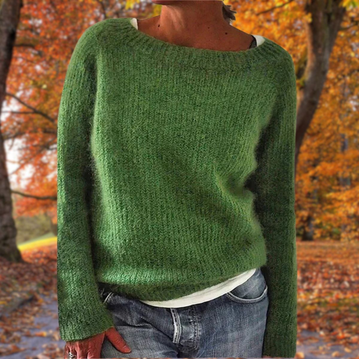 Maglione Classico da Donna in Lana Merino Elegante, Senza Tempo, Caldo, Maglieria per il Comfort Autunnale e Invernale