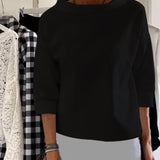 Top Slim Fit Donna – Adatto per Uso Quotidiano, Con Maniche Corte