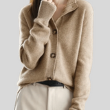 Cardigan da donna in misto lana – Maglia morbida con scollo a V e bottoni sul davanti